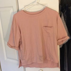 A pink t-shirt